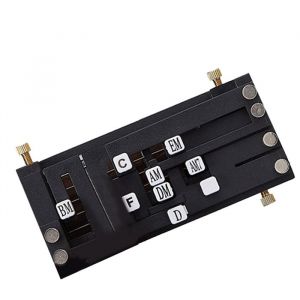 Guitare Folk Classique Chord Assist One-Key Chord Device Bouton Touche-Presse Assistance Automatique pour Enfants D&eacute;butants Noir