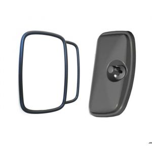 2x R&eacute;troviseur Ext&eacute;rieur Grand Angle Miroir Verre Convexe 24x15cm Bras &Oslash;10mm Universel Camion Tracteur Agricoles Chariot &Eacute;l&eacute;vateur