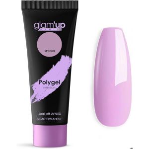 GlamUp - Polygel semi-permanent longue dur&eacute;e Parme Pastel