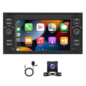 Autoradio 7 Carplay Autoradio pour Ford Transit GM Android 13 Car Navigation+Android auto/4+64G+AHD Camera+Microphone