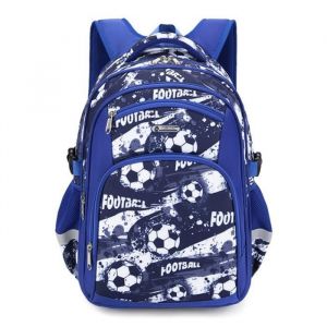 Sac &agrave; dos - Bleu - Camouflage - Football - Enfant - Grande capacit&eacute; - R&eacute;sistant &agrave; lusure
