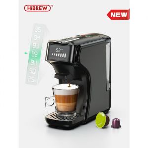 Machine &agrave; caf&eacute; &agrave; capsules - HiBREW - H1B - 6 en 1 - 20 bars - Compatible Nespresso et Dolce Gusto