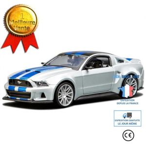 Mod&egrave;le Voiture Course - LUNAVO - Ford Mustang GT - Miniature 1:24 - Alliage de zinc - Cadeau No&euml;l