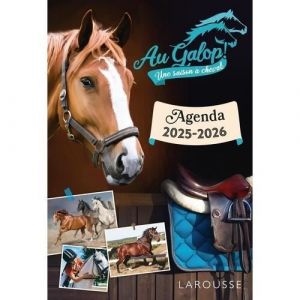 Agenda scolaire Au galop ! Une saison à cheval. Edition 2025-2026