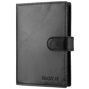 Portefeuille HommePortemonnaie et Carte Homme avec un Porte-monnaie Zipp&eacute;15x11x1.5 cm-Noir