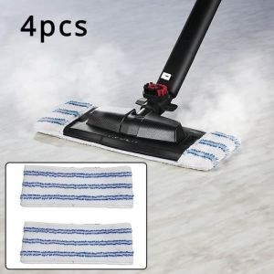 Serpill&egrave;res de rechange en microfibre pour Polti Vaporetto pour Vaporflexi Brush Eco Pro 3.0 pour nettoyage des sols de cuisine 4PC