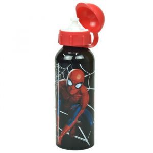 Gourde en aluminium Spiderman de couleur noir 500 ml pour enfant