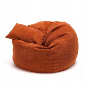 Pouf Poire Ecopuf - Fauteuil Canap&eacute; Coussin de Sol Pouf dint&eacute;rieur/ext&eacute;rieur - Orange