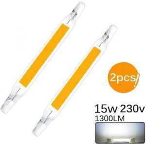 Ampoule LED R7S - ONEVER - 15W - Blanc Froid - 118mm - 30000h de dur&eacute;e de vie