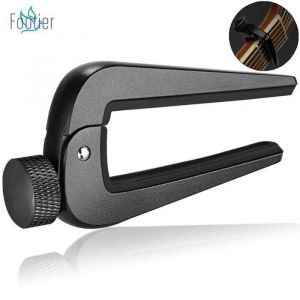 Universel Capodastre Guitare Alliage Capo de Guitare avec a réglable vis Pour 6 et 12 Cordes linstrument Guitare Classique- Noir