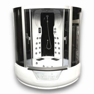 Baignoire Douche balnéo massante angle haute spa MONTECARLO 150x150 cm Hydromassage. Radio, Cascade