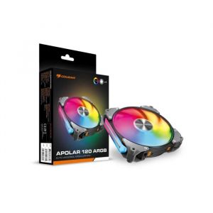 Ventilateur Gaming - Cougar Gaming - APOLAR120RGB - Noir - Q-Stop - Eclairage RVB - 120 mm