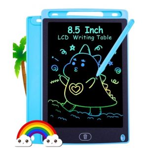Tablette Dessin Enfant Ardoise Magique 8.5 Pouces LCD - Couleur Bleue