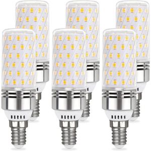 Ampoule LED E14 12W6000K 1450LM 84 LEDs &Eacute;quivalent Lampe Halog&egrave;ne E14 100W AC 220V Lot de 6
