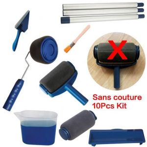 10pcs Sans couture rouleau de peinture kit  paint easy runnerrouleau de peinture avec reservoir