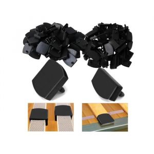 60 Pièces Embout de Latte Sommier Embout Centraux Latte Sommier en Plastique Réutilisable Embout Lattes Sommier pour Fixer Les