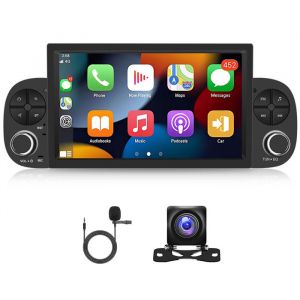 Autoradio Android 13 pour Fiat Panda (2013–2020) – 7 écran tactile-CarPlay + Android Auto-2+32 Go-Caméra AHD + Microphone