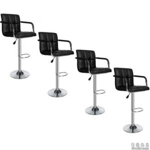 LOT DE 4 TABOURET DE BARTABOURET DE DESIGNECHAISE FAUTEUIL BISTROT NOIR