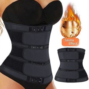 Ceinture de Sudation Femme Sport Réglable Abdominale Corset Minceur Gaine Amincissante Ventre Plat Taille Trainer Body Shaper