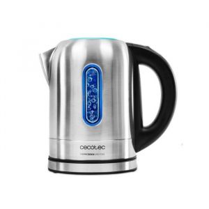 Cecotec Bouilloire Électrique ThermoSense 290 Steel. 1.7 L, Sans BPA, Acier Inoxydable, Base 360º, Filtre Anticalcaire , Triple Syst