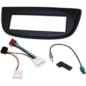 Kit Adaptateur Autoradio 1DIN - RENAULT - Twingo II Facelift - Noir - ISO - FM