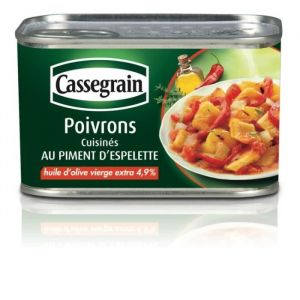 Poivrons cuisin&eacute;s au piment 375g Cassegrain