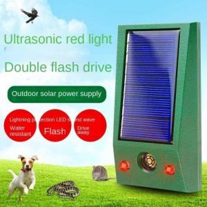 (116A)Mini répulsif à ultrasons électronique IP66 anti-pigeons étanche LED forte contrôleur antiparasitaire clignotant pour le co