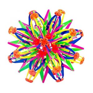 Balle Extensible - Boule télescopique sphère - Boule Magique Extensible en Plastique - Boules respiratoires - Boule (Rouge)