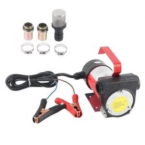 Pompe de vidange dhuile diesel - SALUYUTA - 12V DC - Electrique - Noir et rouge - Fonte et rev&ecirc;tement de surface - 23cm*19cm*18cm