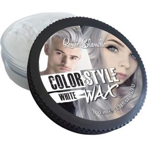 Cire coiffante et colorante Blanc
