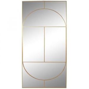 Miroir mural - HOME ESPRIT - Rectangulaire - 90 x 180 cm - Multicolore - Contemporain