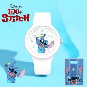 Montre Stitch style Hublot Blanc 2025 Lilo et Stitch + Sac Collector