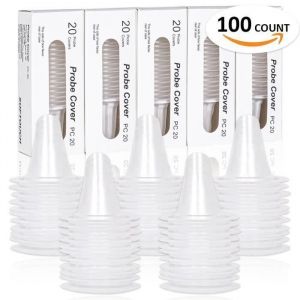 100PCS thermomètre auriculaire Covers Filtres Caches Recharge pour tous Braun ThermoScan Modèles