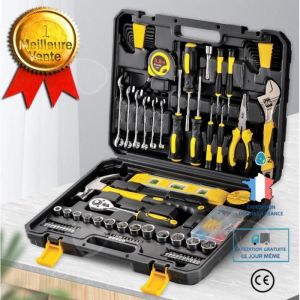 CONFO® Ensemble doutils Matériel ménager Ensemble doutils manuels Ensemble dentretien quotidien de voiture Boîte à outils multifo