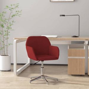 BONNIE&reg;Chaise de bureau - R&eacute;glable hauteur - ErgonomiqueChaise pivotante Rouge bordeaux TissuL53.5 x P57 x H77.5 cm qacj5079
