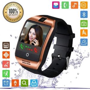 Montre connectée Bluetooth avec écran tactile appareil photo emplacement pour carte SIM pour appels messages podomètre m[663]