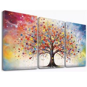 Arbre De La Vie Art D&eacute;coration Murale ToileArbre Moderne Tableau Famille Salon Art Mural D&eacute;coration Murale 30x40cm encadr&eacute;e
