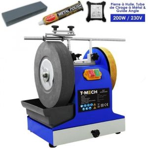 T-Mech Affûteuse à Eau Système Roue à Meule 230V & Accessoires