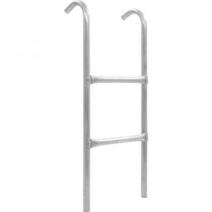 vidaXL Échelle de trampoline à 2 marches Acier Argenté 72 cm (Convient pour une Hauteur de 65 cm) 92408