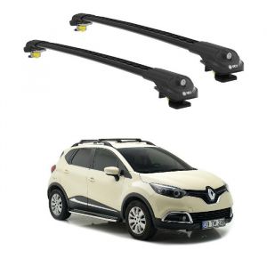 Barres de Toit TURTLE AIR-1 RENAULT CAPTUR J87 2013 2014 2015 2016 2017 2018 2019 (SUV) Noir