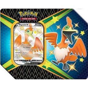 Boite M&eacute;tal Nigosier-V - Pok&eacute;mon - Destin&eacute;es Radieuses - 1 carte brillante et 5 boosters