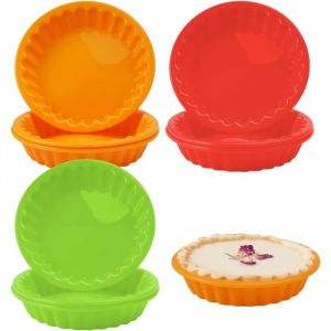 Moule Tartelette 9Pcs Moule Tartelette SiliconeMini Moule a Tartelette Moule à TarteletteMoule Quiche Individuel Moules à Tarte