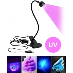 Lampe UV de manucure - WIRLSWEAL - LED USB 3W - Violet - S&eacute;choir et catalyseur &agrave; ongle