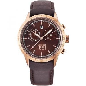 Cerruti 1881 Montre Homme XL UDINE Quartz Analogique Cuir CRA096C222G Etanche
