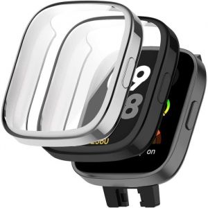 Coque Protection &Eacute;cran en Verre Tremp&eacute; + PC Bumper Cover Pour xiaomi redmi watch 3 Active Anti-Rayure Protecteur Case