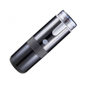 Cafetière électrique portable  - Mini cafetière 160ml - Noir - Café moulu - Réservoir deau amovible noir