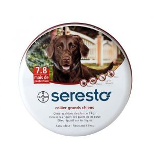 Seresto Collier antiparasitaire pour grands chiens plus de 8 kg