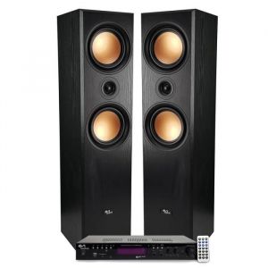 Pack HIFI - Evidence Acoustics EA-800-PG - Enceintes colonnes 3 voies - 1000W PMPO - Finition cuivre