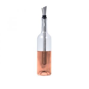 Durandal Magic Chiller® Rafraîchisseur de vin express en inox avec bec verseur et aérateur refroidit vos vins sans les diluer