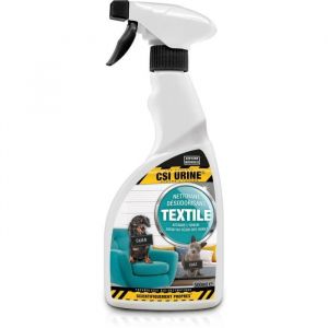 Nettoyant désodorisant textile - CSI URINE - 500ML - Élimine odeurs digère taches pro-bactéries et enzymes naturelles